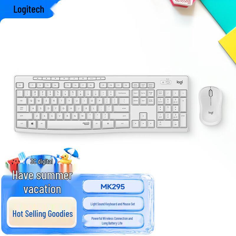 Logitech MK295 Wireless Silent Keyboard and Mouse Combo
