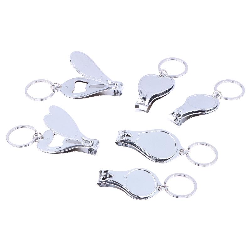 5Pcs Multifunctional Nail Clippers Set With Bottle Opener Keyring Metal Cutter Kit For Outdoor Manicure Travel Use