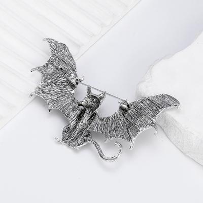 Broche Pin de Murciélago Vintage Joyería Gótica Retro Accesorio de Aleación Para Mujeres Hombres Regalo