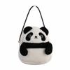 Soft Panda Shoulder Bag Sweet Student Schoolbag Plush Rabbit Handbag  Travel/Outdoor
