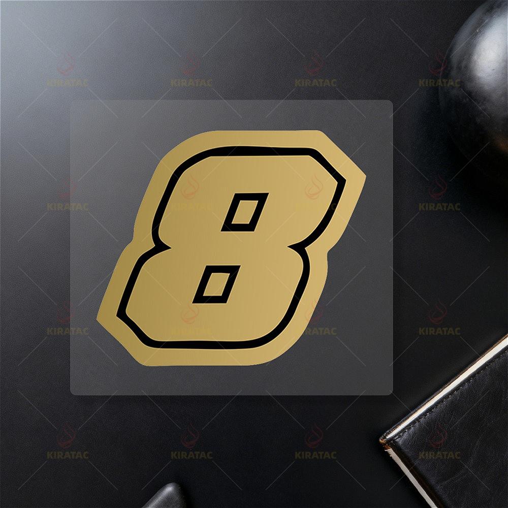 1pc Gold Motocycle Number Stickers Waterproof for Motobike Fuel Tank Fairing Helmet Car Windows Door Scooter Body Vinyl Decals