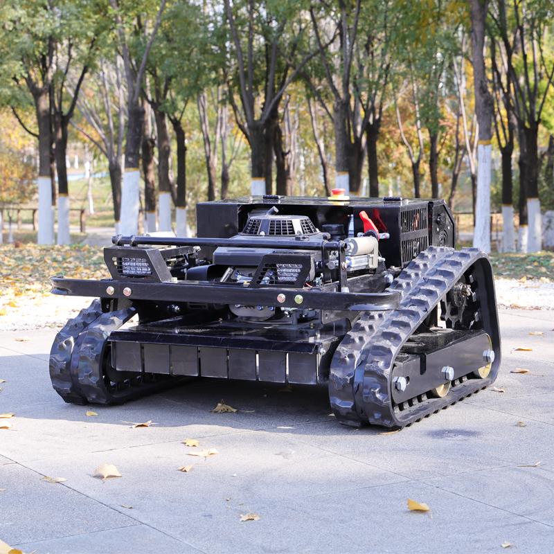 Heavy Duty CE EPA Crawler Remote Lawn Mower Mountain Orchard Wild Brush Cutting Robot