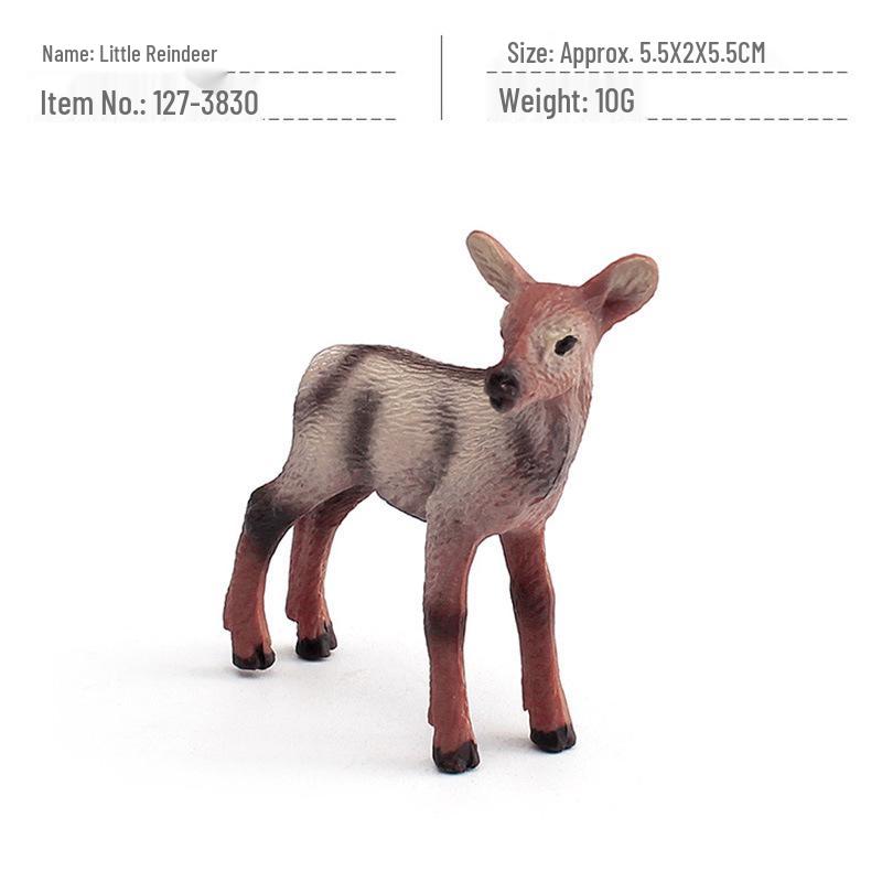 Cross-Border Wildlife Solid Model: Newfoundland Reindeer Antlers for Children s Decorative Cognitive Play