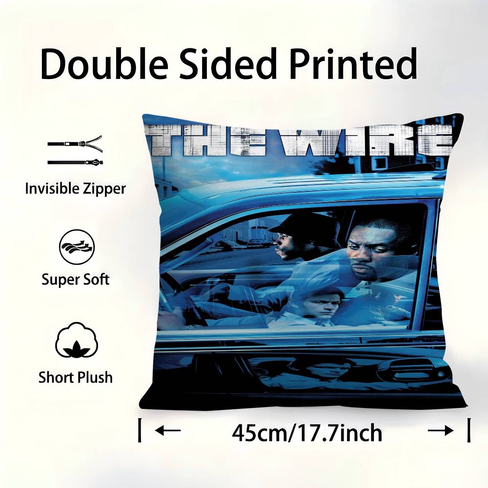 The Wire Movie Pillowcase Toon Gift Cushion Cover Bedroom Home Sofa Chair Seat Decor Pillow Case