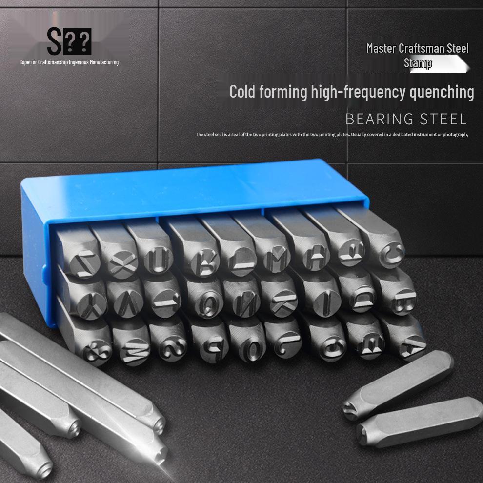 Master Craftsman Steel Stamp Set: Numbers, Letters & Symbols
