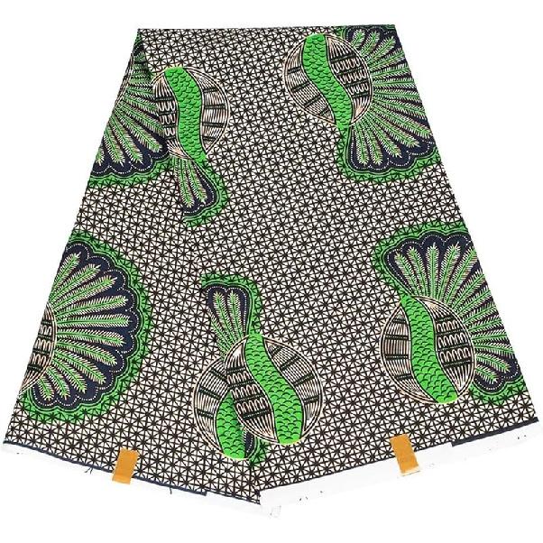 6 ярдов Кенте Африканские ткани Яркий цвет Полиэстер Африканская ткань на метр Ткань Анкара Шитье для рукоделия Fs-13