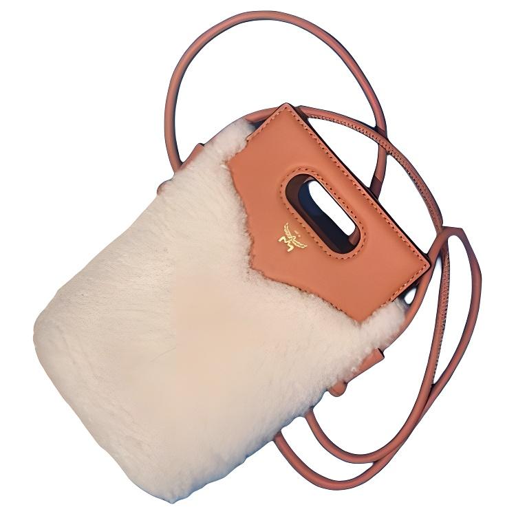 MCM Diamond Logo Adjustable Strap Lambskin Shoulder Crossbody Handbag Women handbags White MYZEAAK05WT001 Basic Set BagDust Bag 18750₽