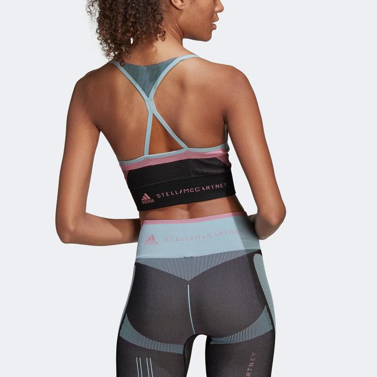 Adidas X Stella McCartney Tst Sl Bra Low Support Yoga Training Sports Bra Women Underwear Arctic-Blue HG8784