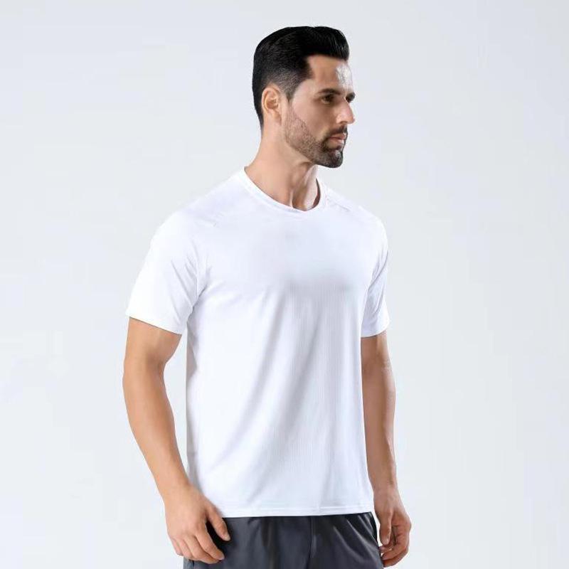 Men's Quick-Dry Round Neck Short-Sleeve Sports T-shirt - Running & Fitness Outdoor Casual Top