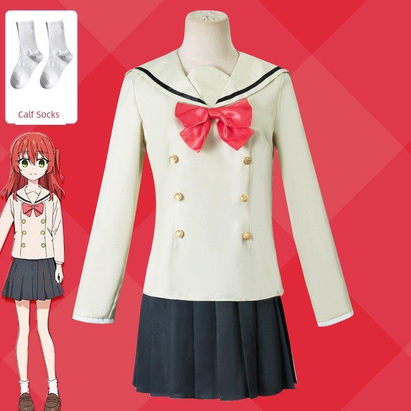 Lonely Rock Cosplay: Goto Kazuri Costume, Tsurena Nijika, Jk Yamada Ryo, Kita Ikuyo, Lucy Cosplay Women's Outfit