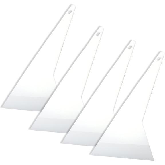 Window Tint Tools 4Pcs Plastic Long Handle Window Tint Squeegee Tint Kit for Window Tinting Application