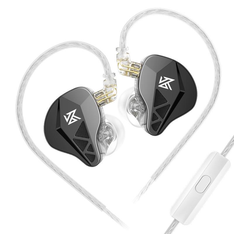

KZ-EDXS Попередня гарнітура Heavy Bass Game Sports Music Circular Wired Earbud Headset microphone чорний