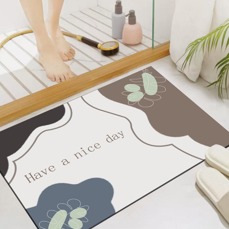 Diatom Mud Bathroom Mat: Soft, Absorbent, Non-Slip, Quick-Drying Custom Foot Mat