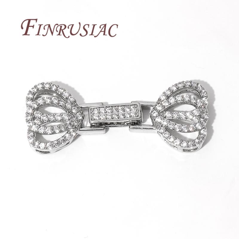 18K Real Gold Plated Brass Connectors Clasps For Jewelry Making DIY Fasteners For Bracelets Accessories,Locks For Jewelry