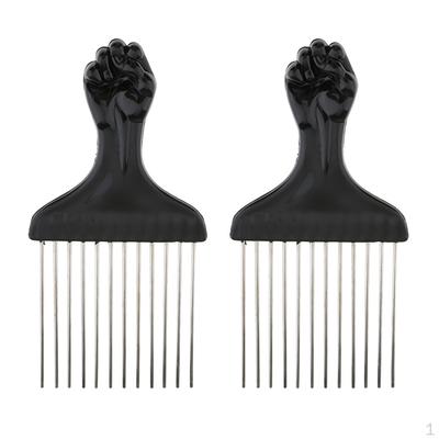 , Pettini in Acciaio Inossidabile per Capelli Afro, Capelli Donne e Uomini, Pettini, Pettine a Pugno