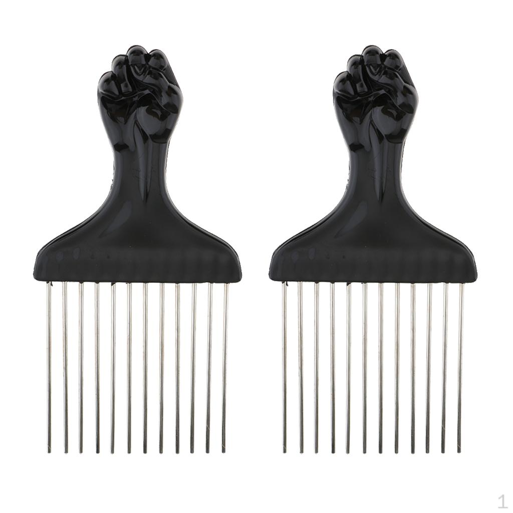 

, Расчески из нержавеющей стали для афро волос, Волосы женщин и мужчин, Расчески, Расческа-афропик