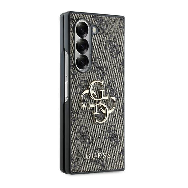 Guess Guhczfd64Gmgbr Z Fold6 F956 Brązowy/Brown Leather 4G Metal Logo
