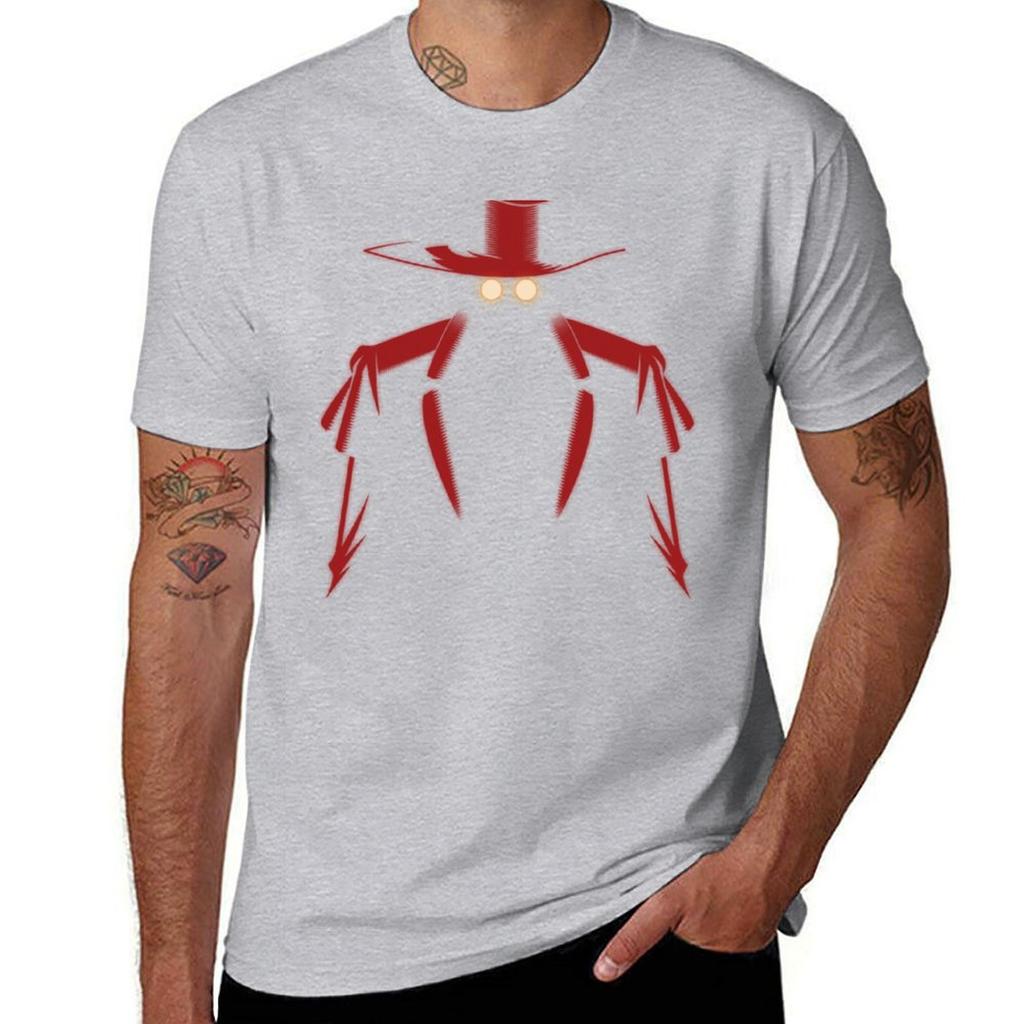 Alucard - Hellsing Ultimate T-Shirt schlicht Jungen weiß Kurzarm-Tee Kompressionsshirt Männer