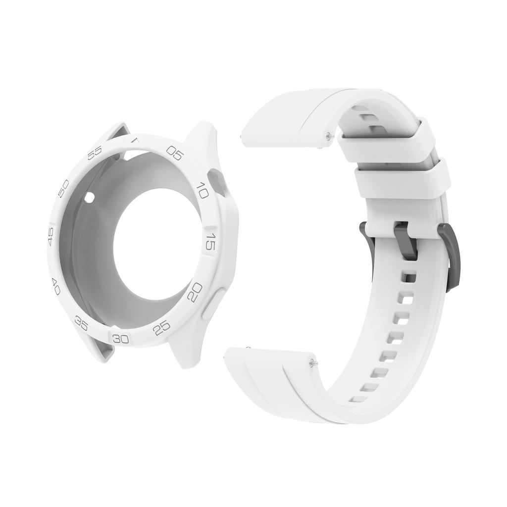 Huawei Watch GT4 GT5 GT6 46mm için Silikon Kılıf+Silikon Kayış