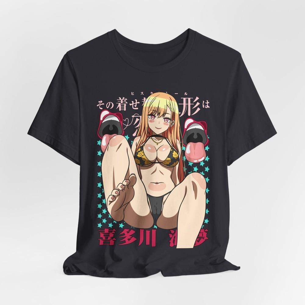 Waifu Kitagawa Anime Graphic Tee Unisex Jersey Short Sleeve Shirt Otaku Gift S