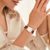 ShunkanSai Women's Analog Quartz Wristwatch with Leather Strap, Slim Fit, Stylish, Waterproof, Square Design, Simple Design, Popular for Casual Fashio