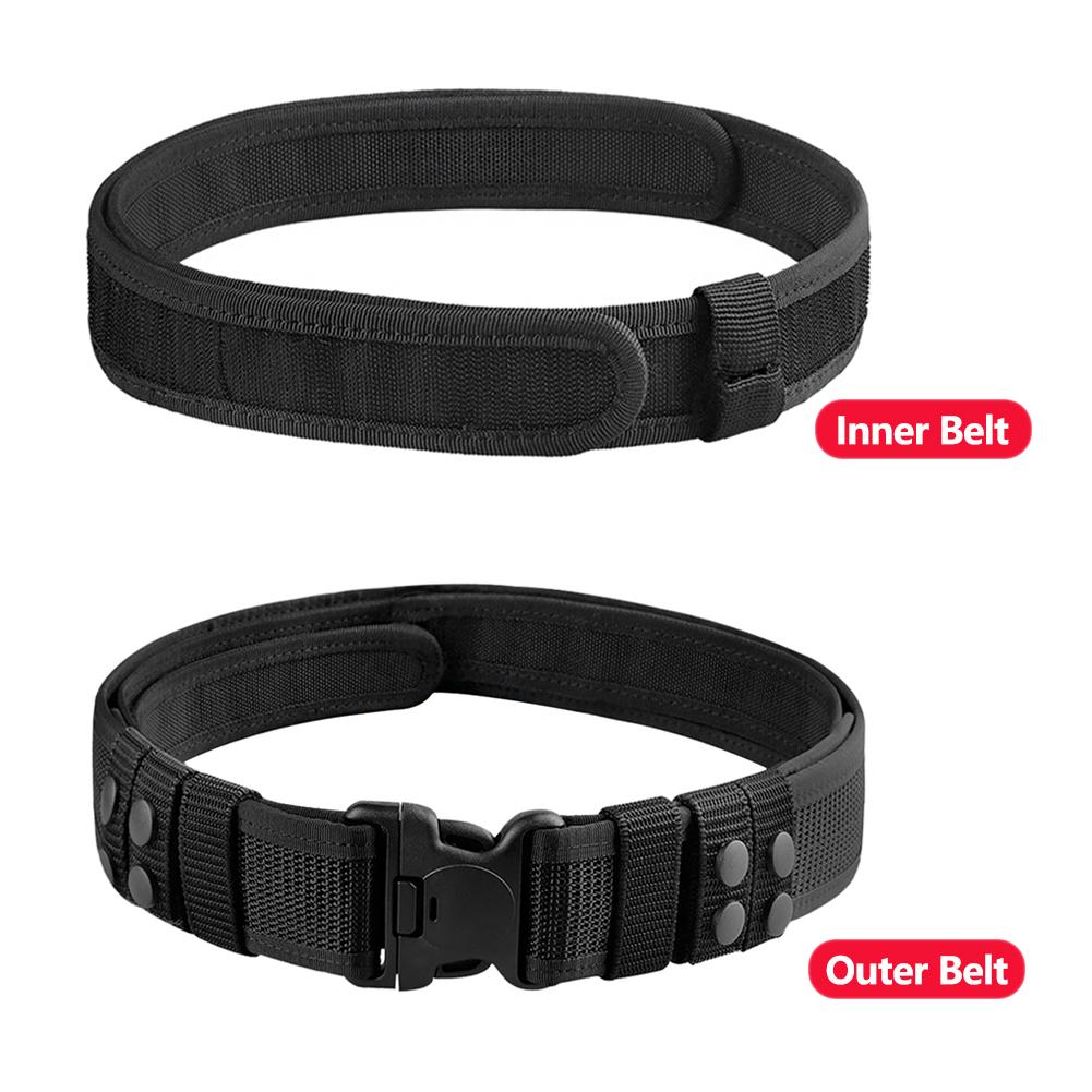 Tactical Thickened Belt Men Hunting Molle Belt Waist Strap Belt Set
