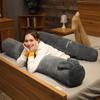 Body Pillow: Long, Cylindrical, Removable, Washable, Great for Leg Clamping and Pregnancy. Perfect for Kids' Beds.