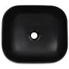 Lavabo Rectangulaire en Céramique Noir - VIDAXL - 44,5 x 39,5 x 14,5 cm - A poser - Peut servir d'ornement