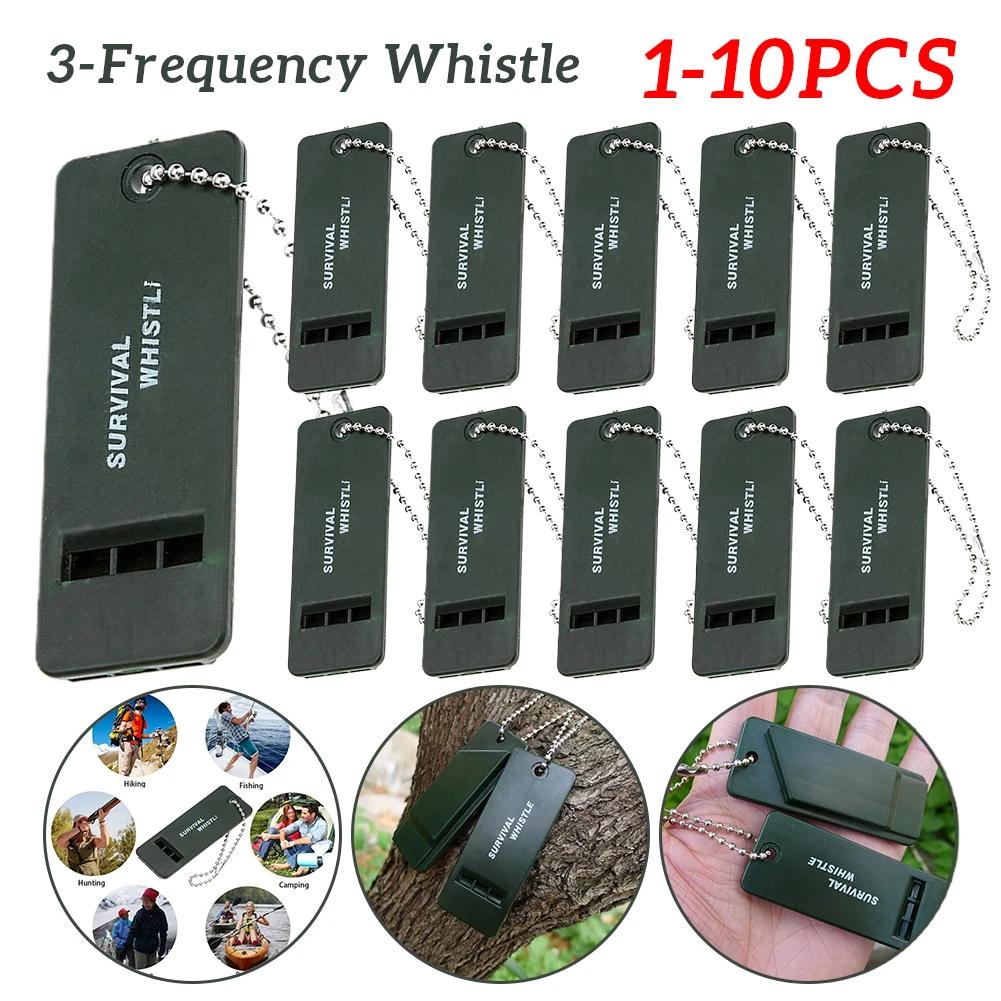 3-Frequency Whistle High Decibel Outdoor Survival Whistle Rescue Signaling First Aid Tool for Hiking Camping Mountaineering