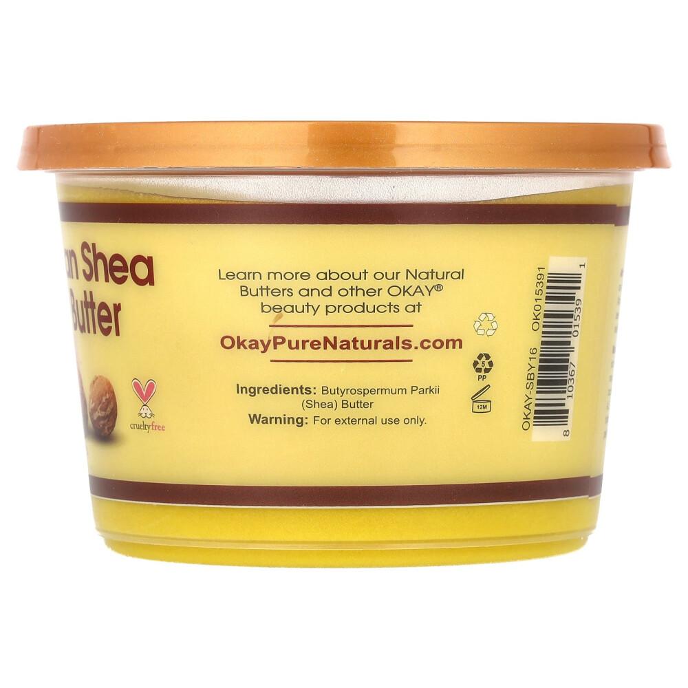 OK Pure Naturals African Shea Body Butter Yellow Smooth 368g (13oz)