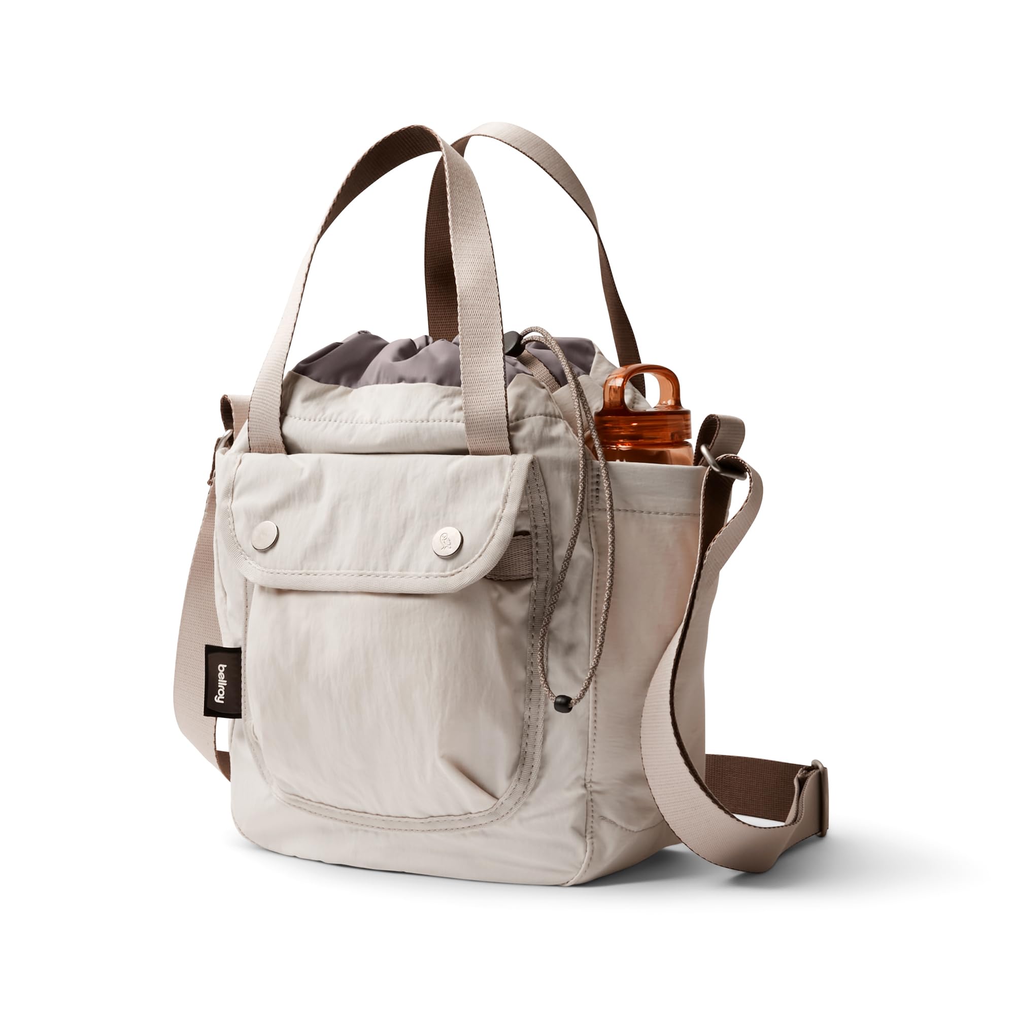 

Сумка-ведро Cinch Компактный размер с вместимостью 9 л Легкий мешочек Большая вместимость С карманом на молнии Овсяный [Bellroy] -