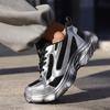 Men's Safety Shoes For Work Anti Smashing Anti Puncture Breathable Silver Gray