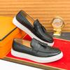 Fashion Street Style Men's Leather Loafers Handmade Slip-On Dress Shoes Comfortable Business Casual Flats Stylish Tassel Driving Shoes