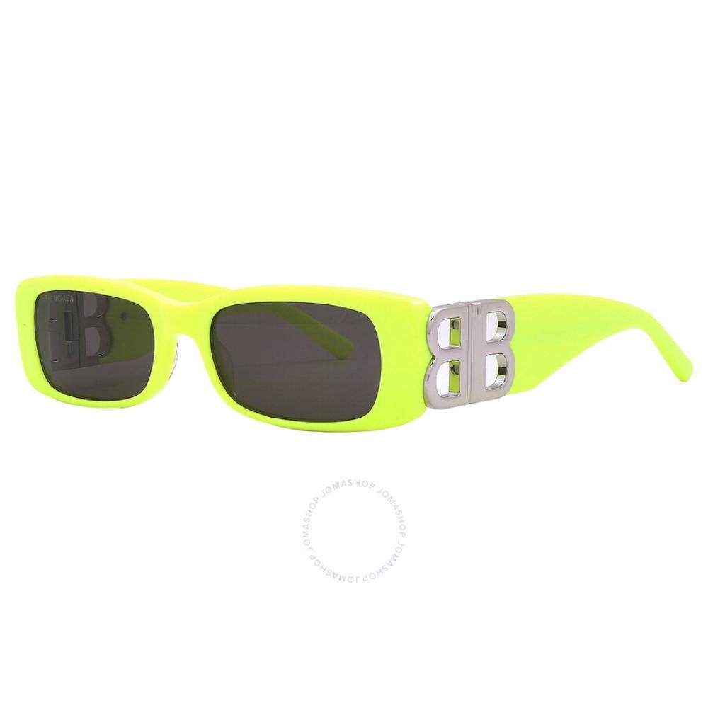 Balenciaga Grey Rectangular Ladies Sunglasses Bb0096s 008 51