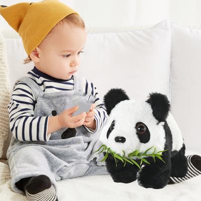 Yousheng Electric Plush Panda Toy with Sound Movable Ears Mouth Interactive Walking Animal Plushie Musical Stuffed Doll Kids Boys Girls Birthday Gift
