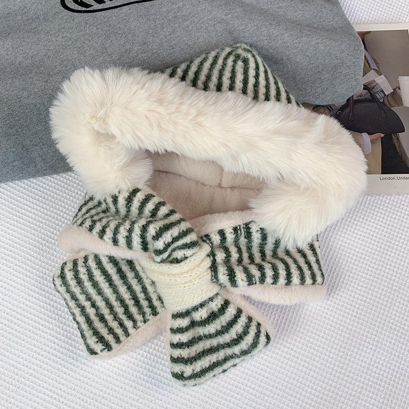 

Осенне-зимний плюшевый шарф-защита для ушей, интегрированный, женский зимний шарф из овечьей шерсти, ветрозащитный, утолщенный, теплый L（58-60cm）