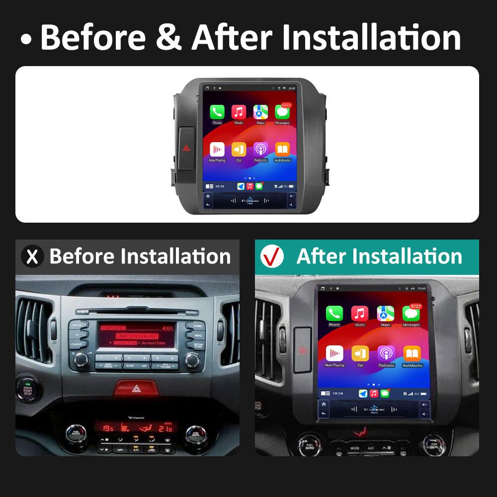 Car Multimedia Video Audio Player for KIA Sportage 3 SL 2010 2011 2012 2013 - 2016 Wireless Carplay WIFI DSP Stereo Bluetooth 4G