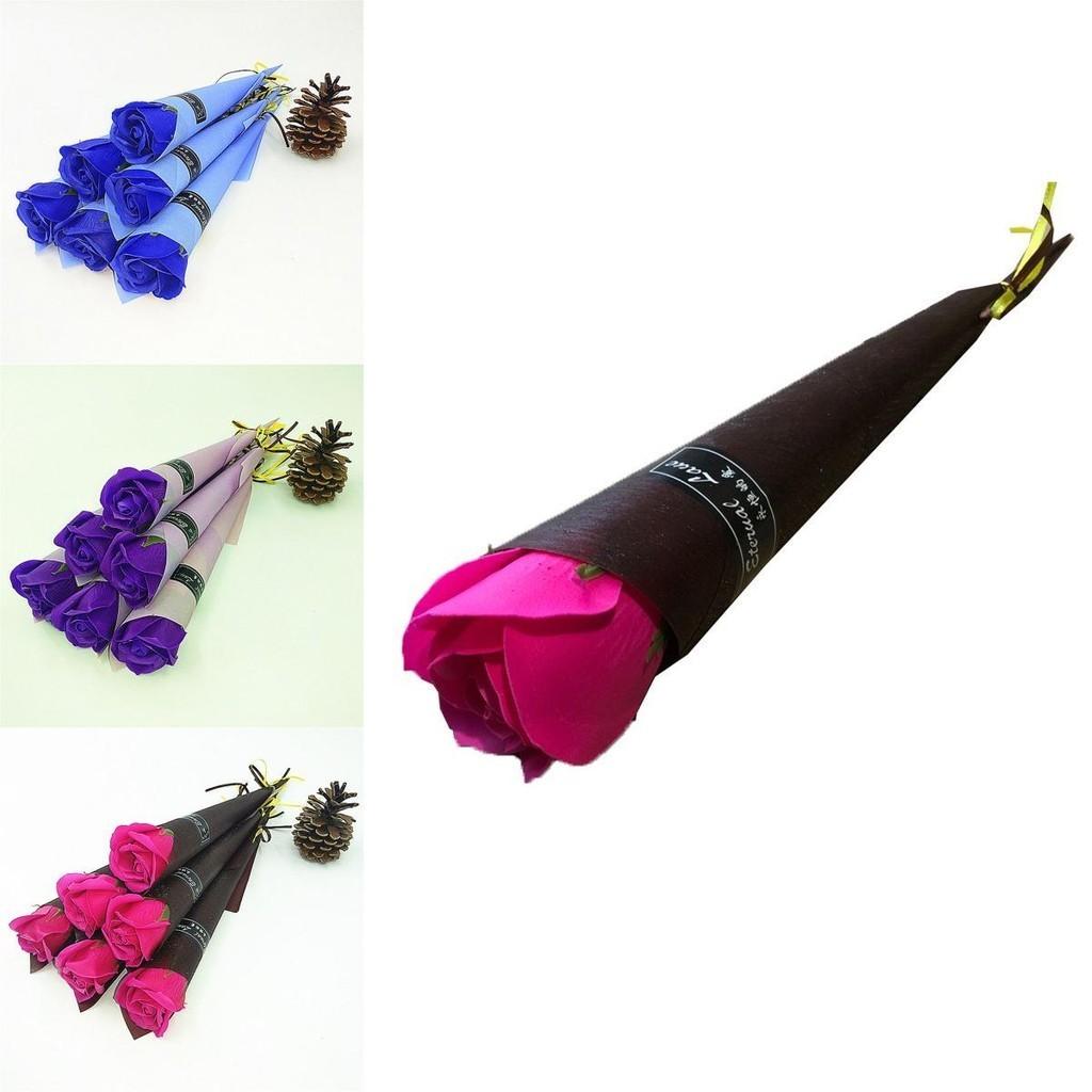 Schöne künstliche Rosenseife Blume Einzelnes Bouquet für einzigartige Geschenke und Wohnaccessoires