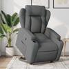 Vidaxl Lift and Tilt Recliner, Dark Grey, Fabric Upholstered