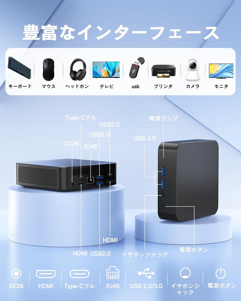 Wingame Mini VESA Office Intel N100 Up to 3 Simultaneous Display Outputs Windows 11 SSD Support PC, Compatible, 2019, (4C4T), (40962160@60Hz), Pro,