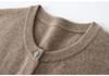 100% Cashmere Women's Loose Round Neck Knitwear Cardigan - Autumn/Winter Collection