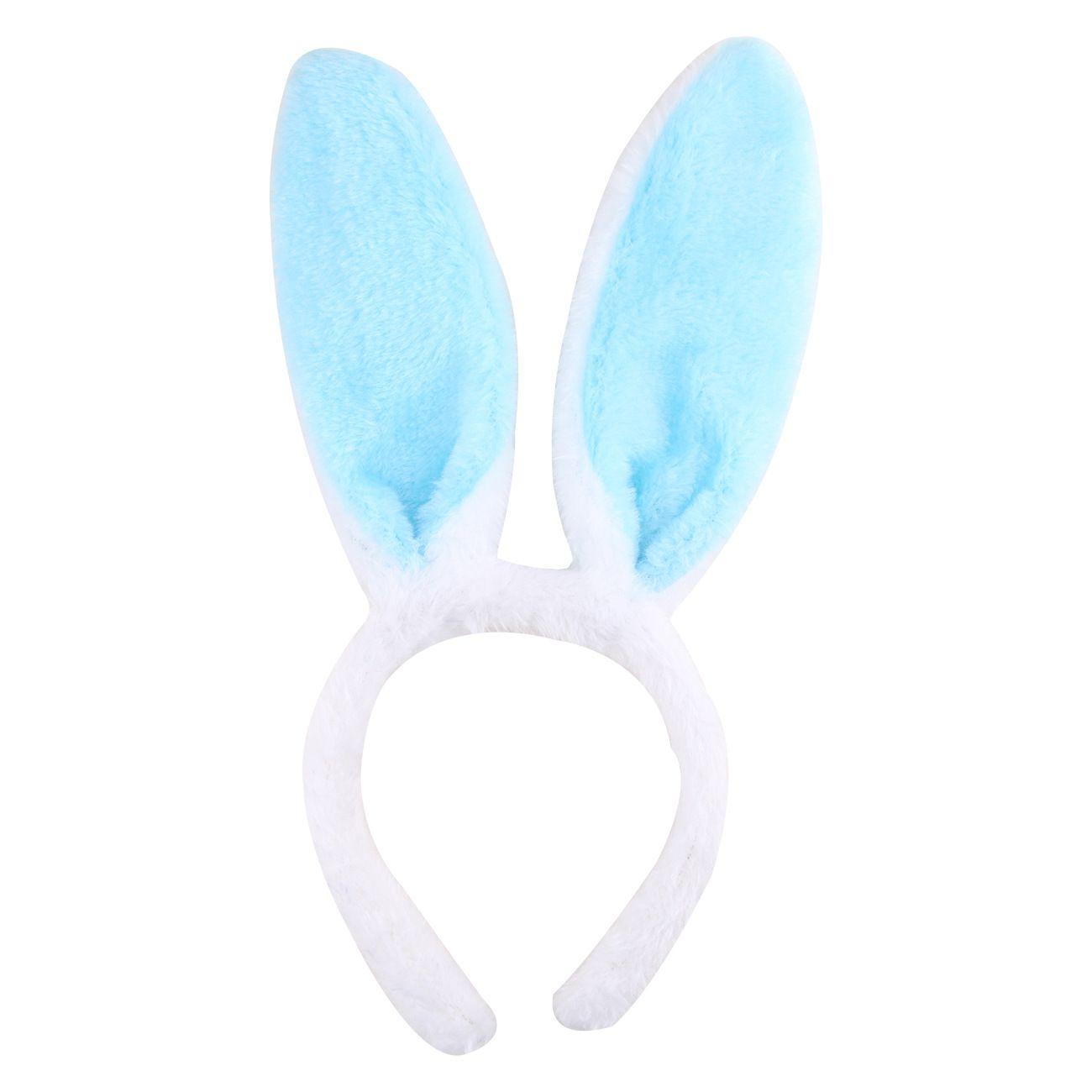 

Cute Easter Adult Children Hairband Rabbit Ear Headband Costume Cosplay Bunny Ear Hairband Hair Accessories for Women Girls синій