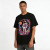 Vintage Space Astronaut Print T-shirt Trendy Retro Galaxy Themed Top Pure cotton T-shirt