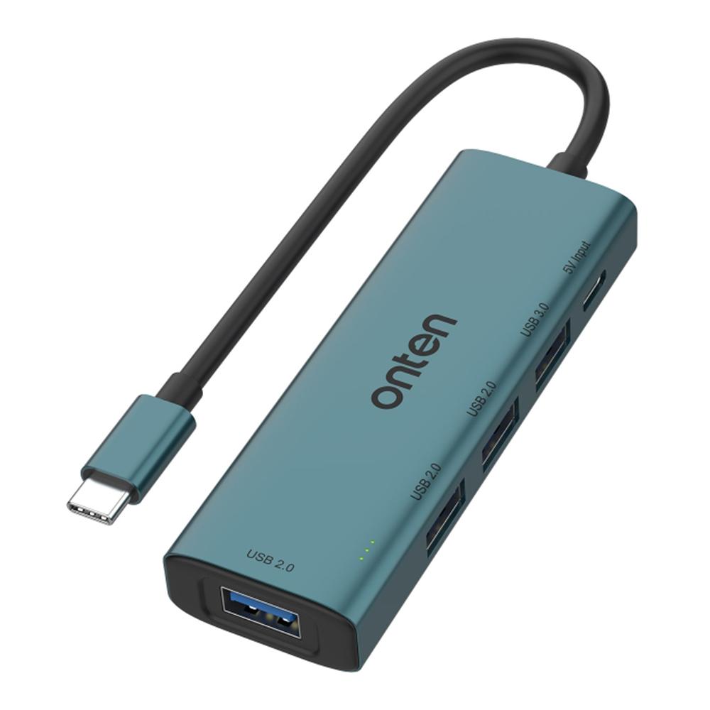 

ONTEN UC119 5-in-1 USB-C to USB3.0 + 3xUSB2.0 + USB-C Input Adapter USB Hub A