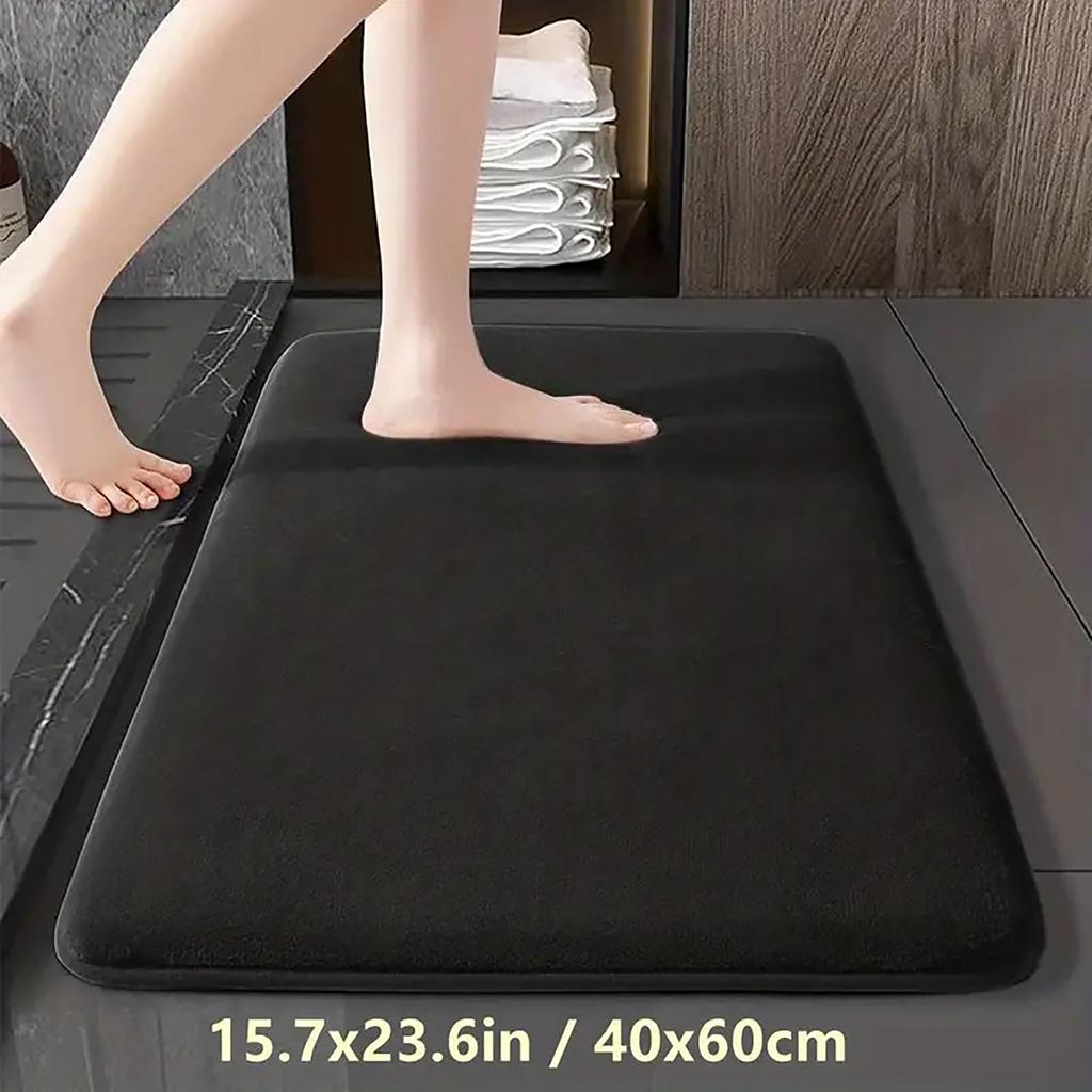 Absorbent Floor Mat Non Slip Bath Mat Anti Slip Coral Velvet Bathroom Floor Mat Rectangular Door Mat Home Decoration