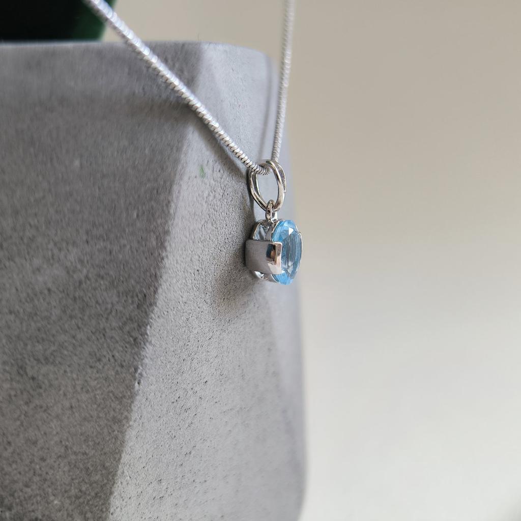 Серебряная подвеска с топазом 1.442ct (2207139)
