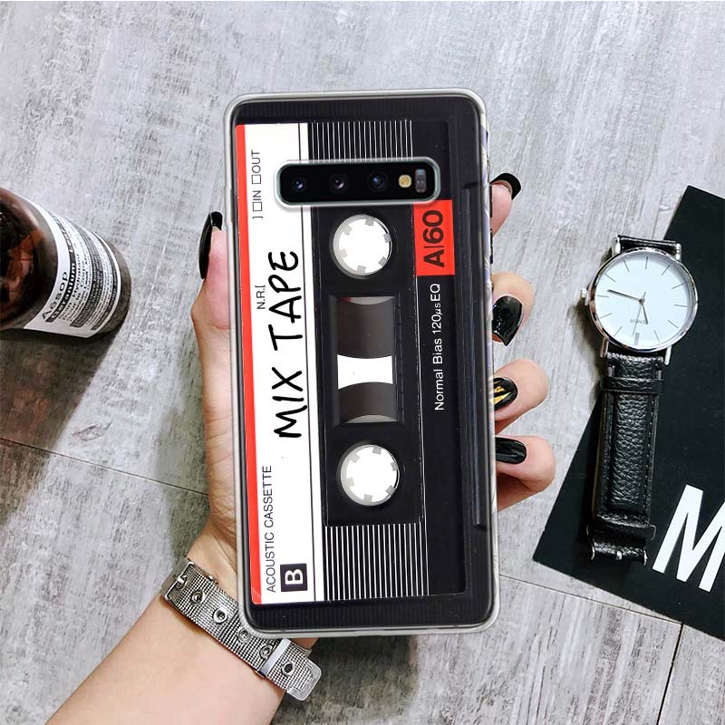 Vintage Magnetic Tape Cassette Phone Case For Samsung Galaxy S20 FE S10 Plus S21 S22 Ultra S10E S9 S8 S7 Edge J4 + Fundas Cover