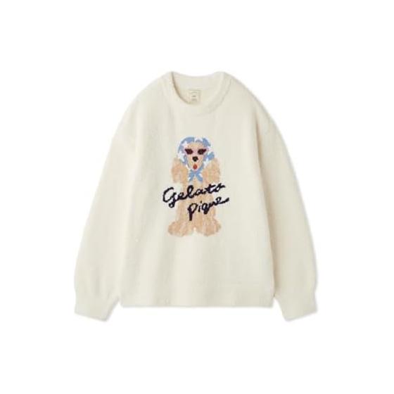 gelato pique women s scarf DOG jacquard pullover gelato pique pajamas room wear gelato pique
