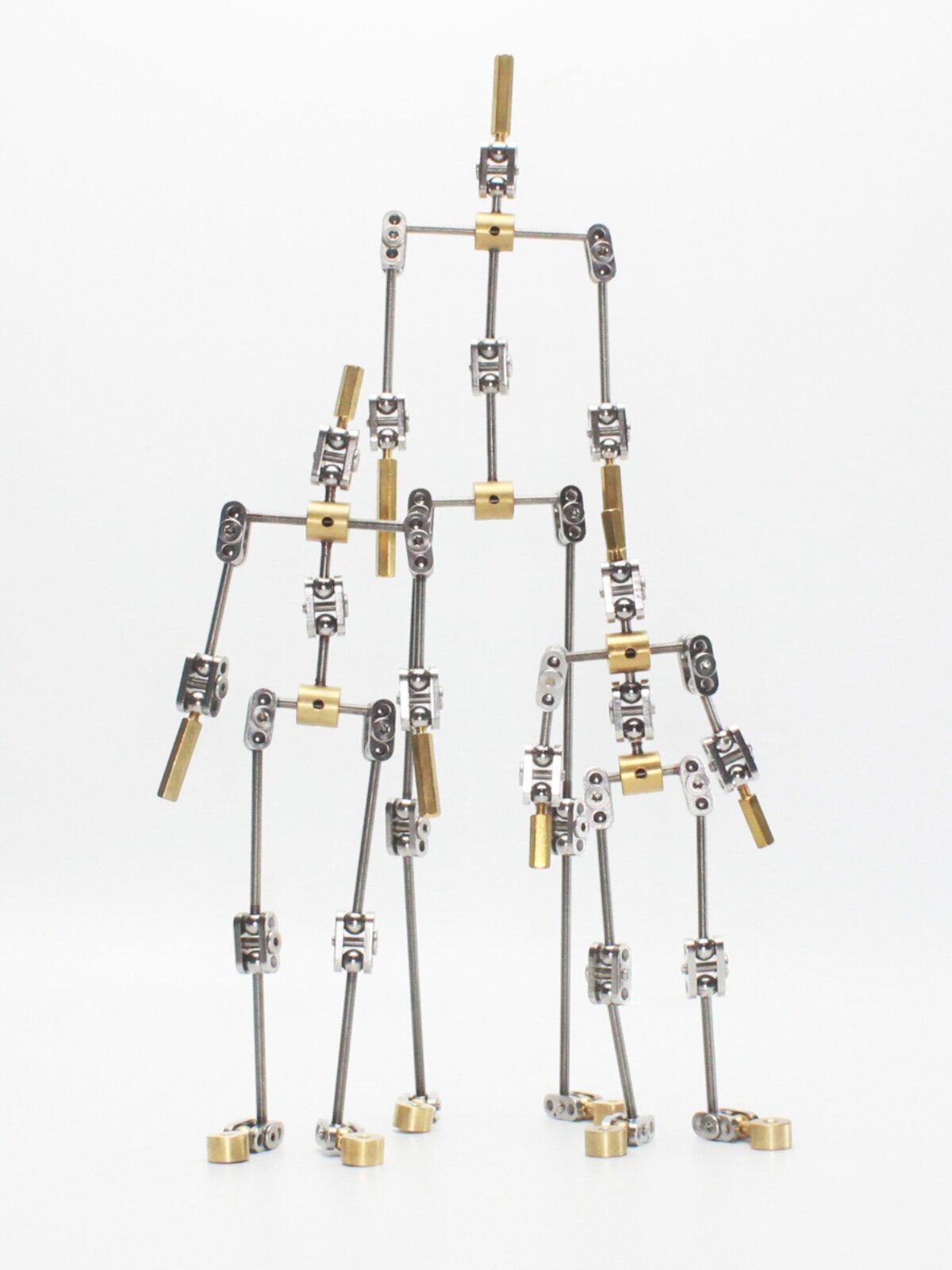 Standard Stop-Motion Animation Metal Skeleton Character No