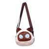Cute And Cute Siamese Cat Backpack Plush Toy Black Cat Doll Children'S Bag Messenger Bag Ragdoll Doll